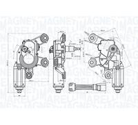 MAGNETI MARELLI 064073100010 Motore tergicristallo per AUDI