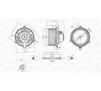 MAGNETI MARELLI 069412742010 Ventilatore abitacolo per OPEL