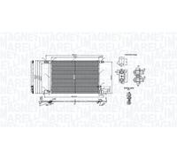 MAGNETI MARELLI 350203010600 Condensatore, Climatizzatore per AUDI,VW