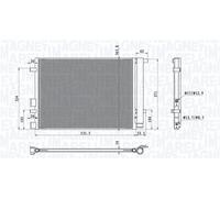 MAGNETI MARELLI 350203100700 Condensatore climatizzatore