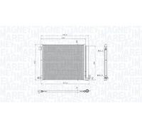 MAGNETI MARELLI 350203101400 condensatore climatizzatore con essiccatore