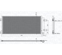 Magneti Marelli Condensatore climatizzatore 350203101600 per Opel