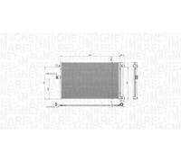 Magneti Marelli Condensatore climatizzatore 350203104900 con essiccatoio per BMW X5 XDRIVE30D