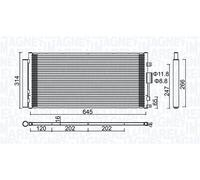MAGNETI MARELLI 350203644000 Condensatore climatizzatore