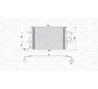 MAGNETI MARELLI 350203735000 condensatore climatizzatore con essiccatore