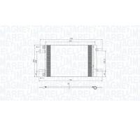 MAGNETI MARELLI 350203766000 Condensatore climatizzatore
