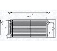 MAGNETI MARELLI 350203791000 Condensatore climatizzatore