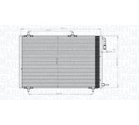 MAGNETI MARELLI 350203816000 Condensatore climatizzatore