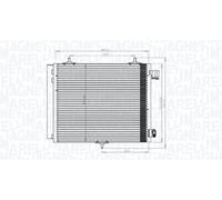 MAGNETI MARELLI 350203818000 condensatore climatizzatore con essiccatore