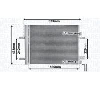 MAGNETI MARELLI 350203862000 Condensatore climatizzatore