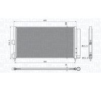 MAGNETI MARELLI 350203881000 condensatore climatizzatore con essiccatore