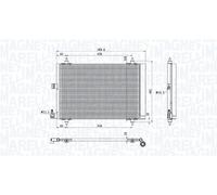 MAGNETI MARELLI 350203908000 condensatore climatizzatore con essiccatore