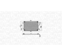 MAGNETI MARELLI 350203951000 Condensatore climatizzatore