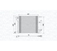 Magneti Marelli Condensatore climatizzatore 350203992000 per Nissan