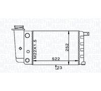 Magneti Marelli Radiatore Motore Fiat Pan Bm101