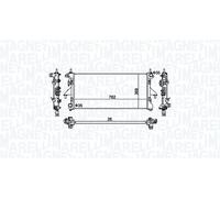 MAGNETI MARELLI 350213126900 Radiatore, Raffreddamento motore per CITROËN,FIAT,P