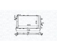 MAGNETI MARELLI 350213153400 Radiatore motore