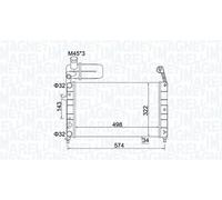 MAGNETI MARELLI 350213154400 Radiatore motore