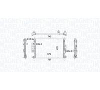 Magneti Marelli Radiatore motore 350213155300 per Ford Kuga II C-Max
