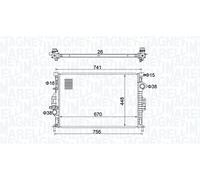 Radiatore, raffreddamento motore MAGNETI MARELLI 350213157700