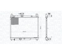 MAGNETI MARELLI 350213164800 Radiatore motore