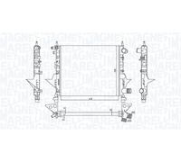 MAGNETI MARELLI 350213171800 radiatore raffreddamento motore 430x378x23 mm