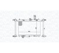 350213184700 MAGNETI MARELLI RADIATORE RAFFREDDAMENTO FORD FORD