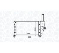 Magneti Marelli Radiatore motore 350213187100 per FIAT Punto (188)
