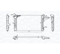 MAGNETI MARELLI 350213189100 Radiatore motore