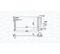 MAGNETI MARELLI 350213189500 Radiatore motore