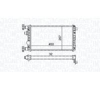 MAGNETI MARELLI 350213191300 Radiatore motore