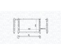 MAGNETI MARELLI radiatore-motore 350213192100