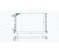 MAGNETI MARELLI 350213194400 Radiatore motore