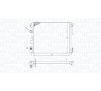 MAGNETI MARELLI 350213195200 radiatore raffreddamento motore 480x414x23 mm