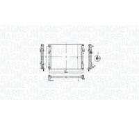 MAGNETI MARELLI 350213212900 Radiatore, Raffreddamento motore per NISSAN,OPEL,RE
