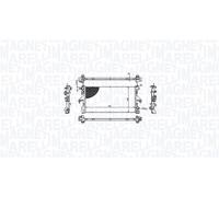 MAGNETI MARELLI 350213213100 Radiatore, Raffreddamento motore per CITROËN,PEUGEO