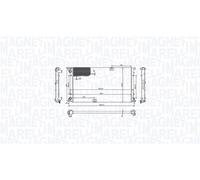 MAGNETI MARELLI 350213213400 Radiatore, Raffreddamento motore per RENAULT