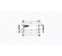 MAGNETI MARELLI 350213215100 Radiatore motore