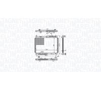 MAGNETI MARELLI 350213215500 Radiatore, Raffreddamento motore per FORD