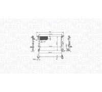Magneti Marelli Radiatore 350213217900 Alette di raffreddamento saldate per FIAT