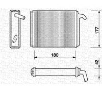 MAGNETI MARELLI 350218054000 Scambiatore calore per riscaldamento abitacolo