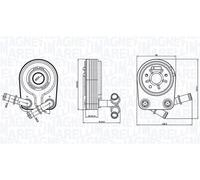 MAGNETI MARELLI 350300000100 Radiatore olio motore