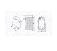 Magneti Marelli 350300000200 Scambiatore Di Calore Olio Per BMW E46 E39 E38 E53