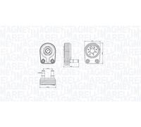 Radiatore olio, Olio motore MAGNETI MARELLI 350300001400 per PUNTO 1.9 1999-2012