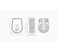 Magneti Marelli 350300002800 Radiatore Olio Motore per Mercedes-Benz Renault