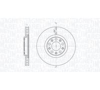 MAGNETI MARELLI 361302040144 - Disco freno singolo anteriore ventilato MBD0144