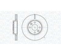MAGNETI MARELLI 361302040162 - Disco freno singolo anteriore ventilato MBD0162