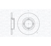 MAGNETI MARELLI 361302040267 disco freno pieno diametro 236 mm spessore 12,5 mm auto