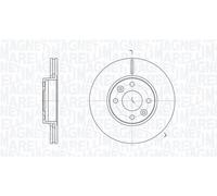 MAGNETI MARELLI 361302040632 - Disco freno singolo anteriore ventilato