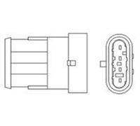 MAGNETI MARELLI 466016355010 Sonda lambda riscaldato 450mm per FIAT Doblo Cargo